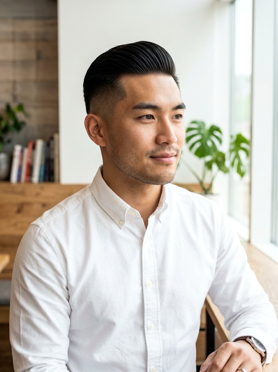 Combed Back Two Block Haircut - 20 two block haircut for teenage boys - 20 two block haircut for teenage boys