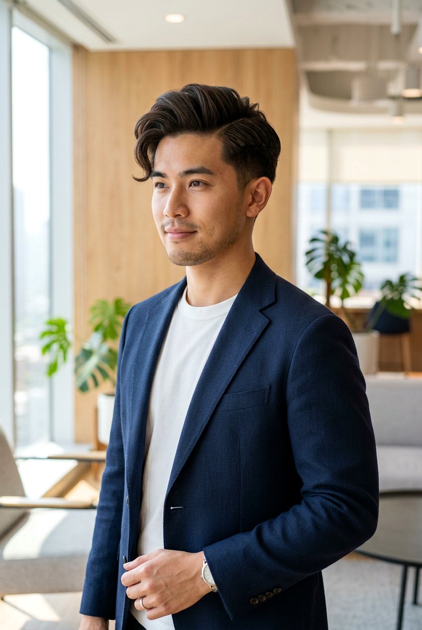 Comma Hair with Side Part - 20 comma hair men hairstyle - 20 comma hair men hairstyle