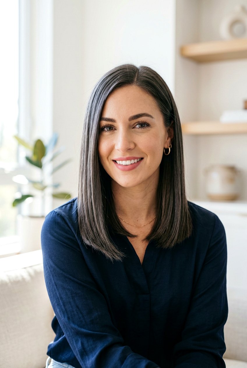 Cool Ash Brunette Lob - 20 hair color ideas for lobs - 20 hair color ideas for lobs