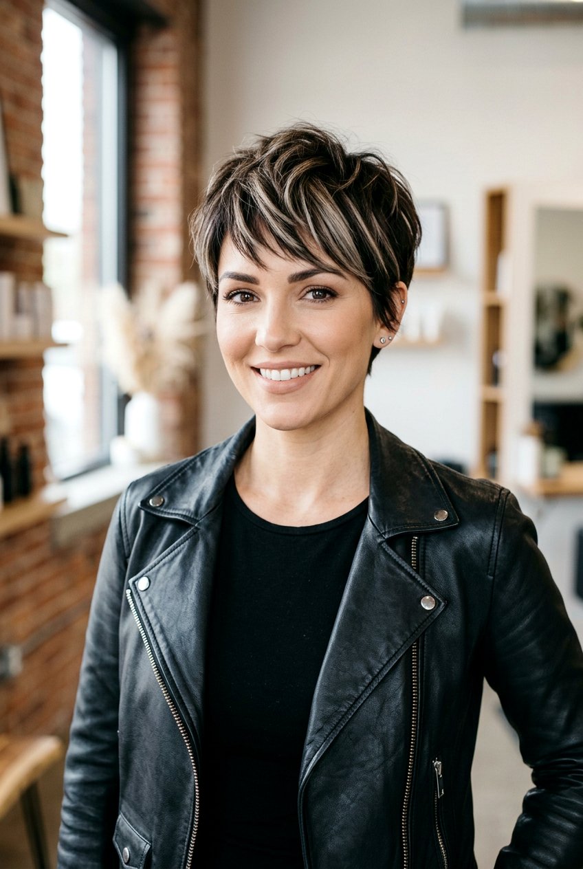 Cool Beige Highlights on Short Dark Brown Hair - 20 dark brunette with cool beige highlights - 20 dark brunette with cool beige highlights