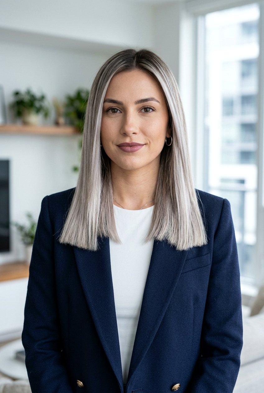 Cool Blonde Balayage Blunt Cut - 20 natural looking balayage for blondes - 20 natural looking balayage for blondes