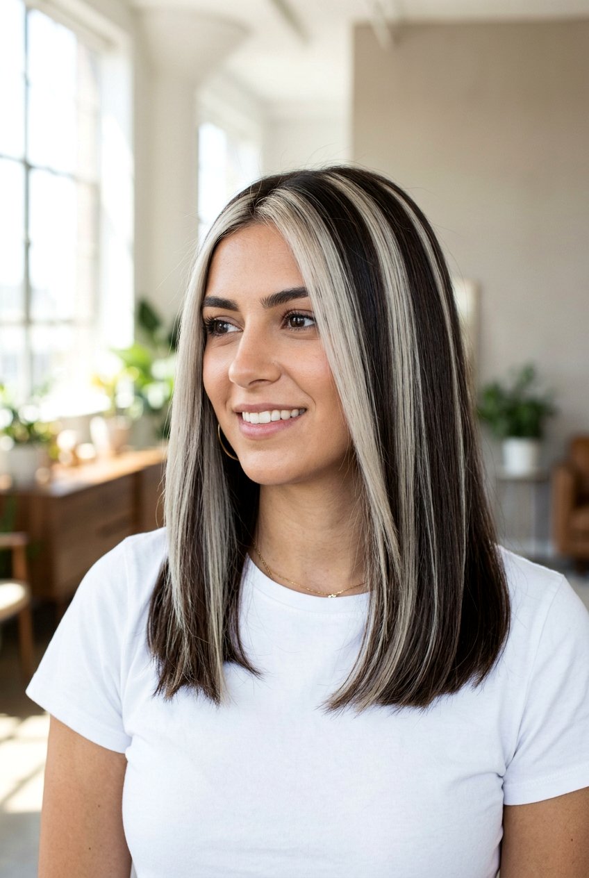 Cool Blonde Chunky Highlights on Brown Hair - 20 cool blonde highlights on brown hair - 20 cool blonde highlights on brown hair