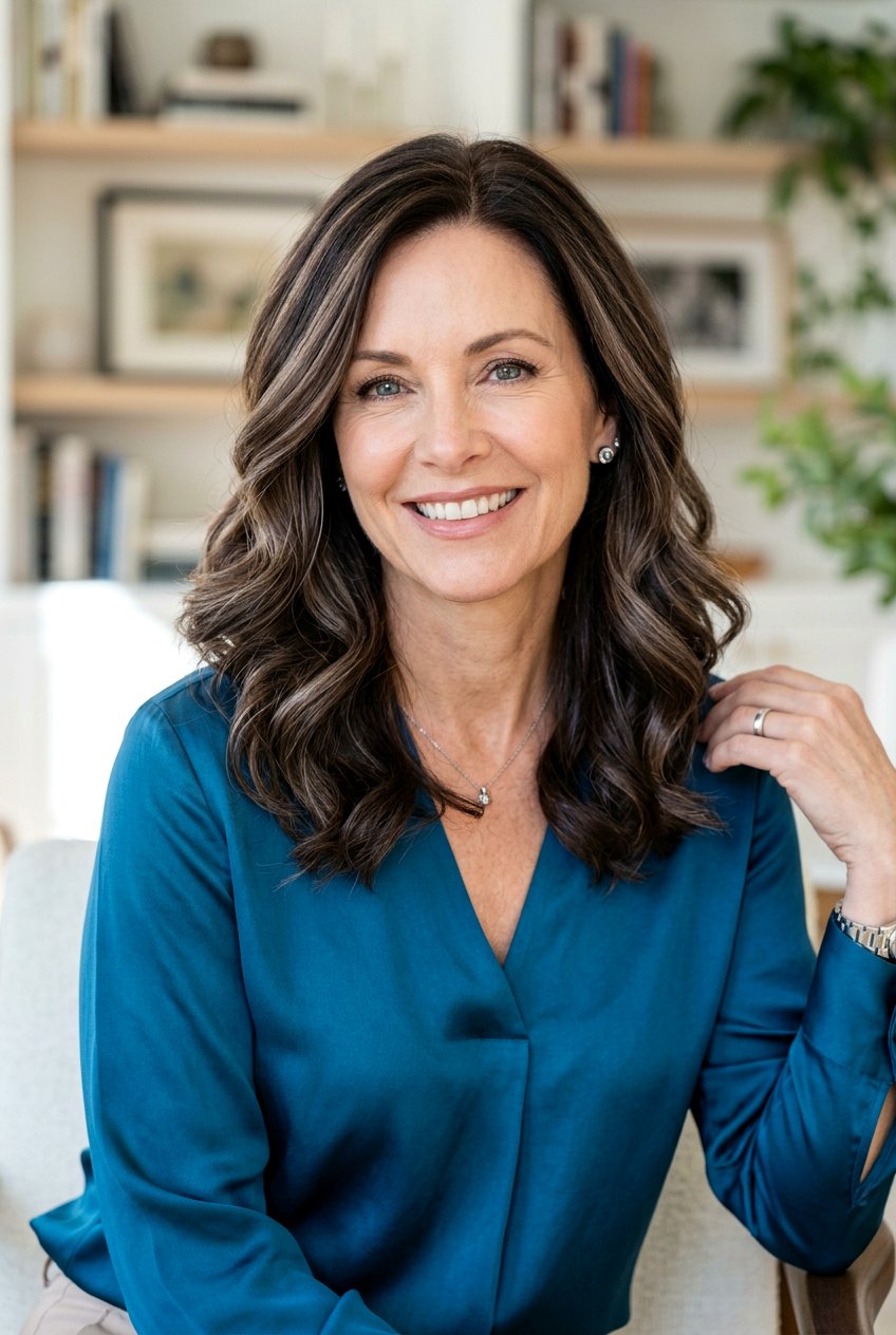 Cool Cacao Highlights - 20 expensive brunette for women over 50 - 20 expensive brunette for women over 50