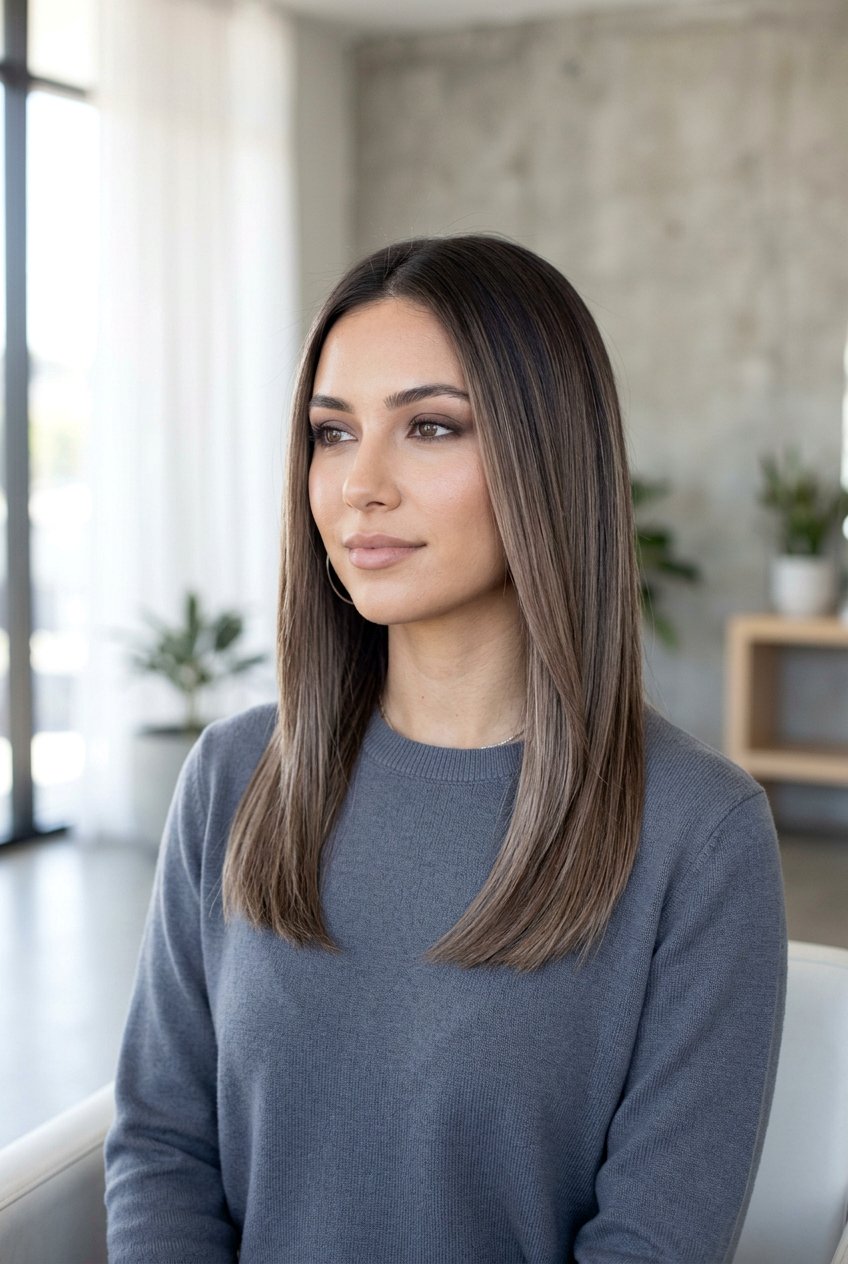 Cool Cocoa Ash Balayage For Neutral Brunettes - 20 cool cocoa balayage - 20 cool cocoa balayage