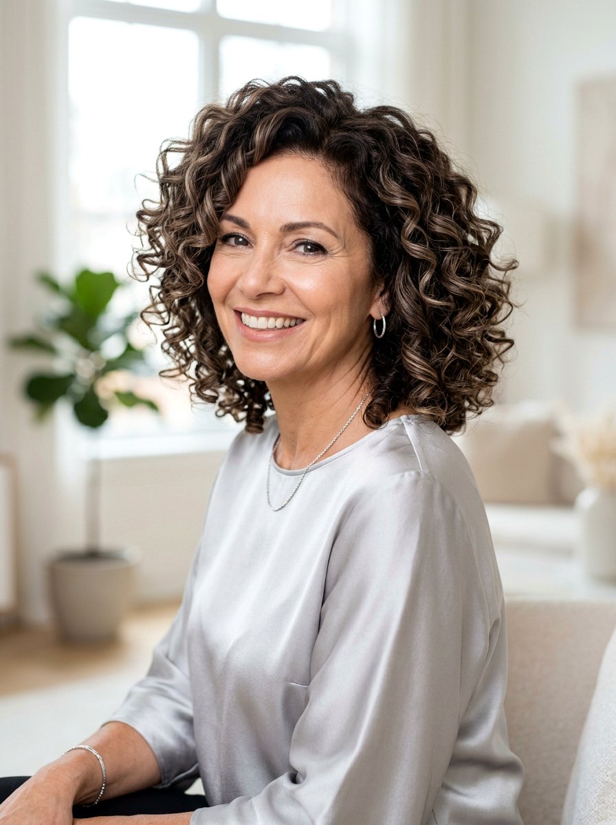 Cool Mocha Balayage Curly Hair - 20 soft mocha balayage for mature women - 20 soft mocha balayage for mature women