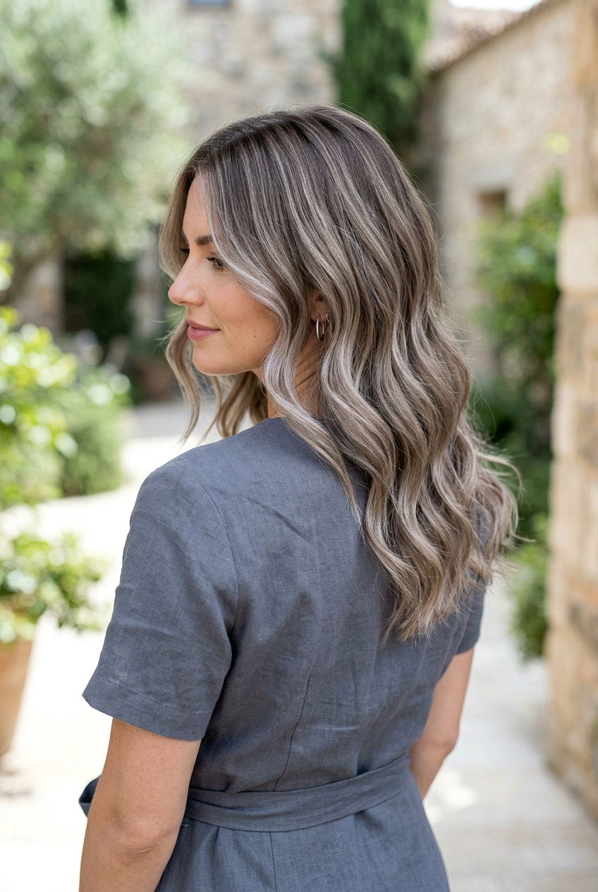 Cool Taupe Blonde Balayage - 20 gray blending balayage for blondes - 20 gray blending balayage for blondes