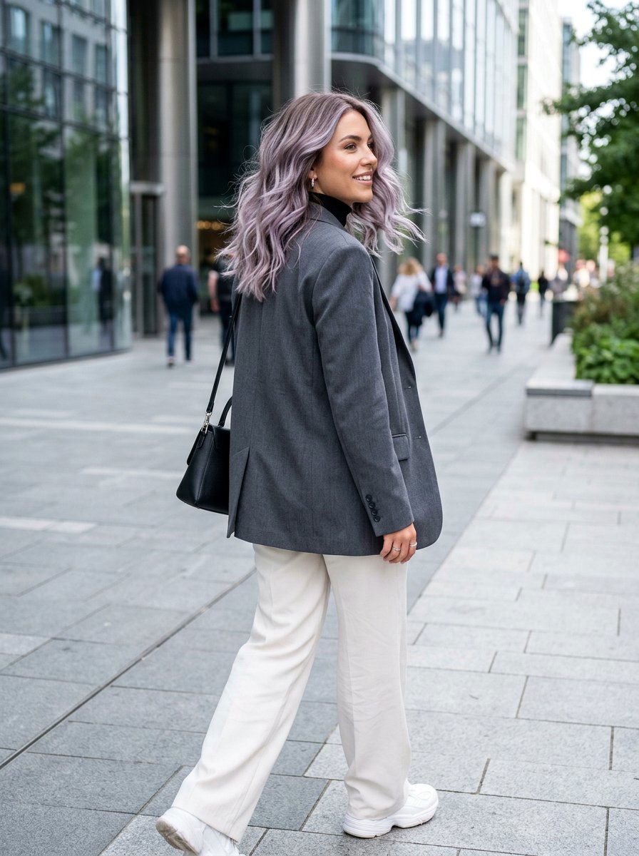 Cool Taupe Opal Balayage With Ashy Lilac And Silver Blend - 20 opal balayage hair - 20 opal balayage hair