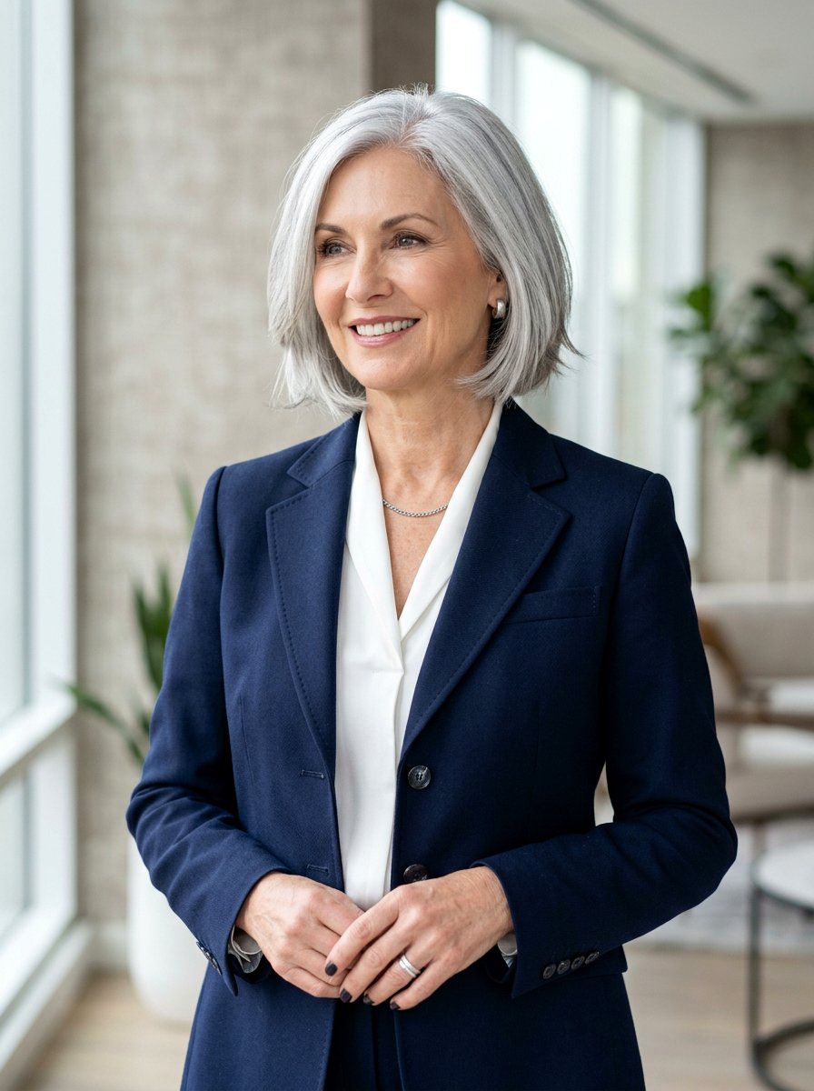 Cool Tone Silver Gloss On Mature Hair - 20 silver gloss for mature gray hair - 20 silver gloss for mature gray hair