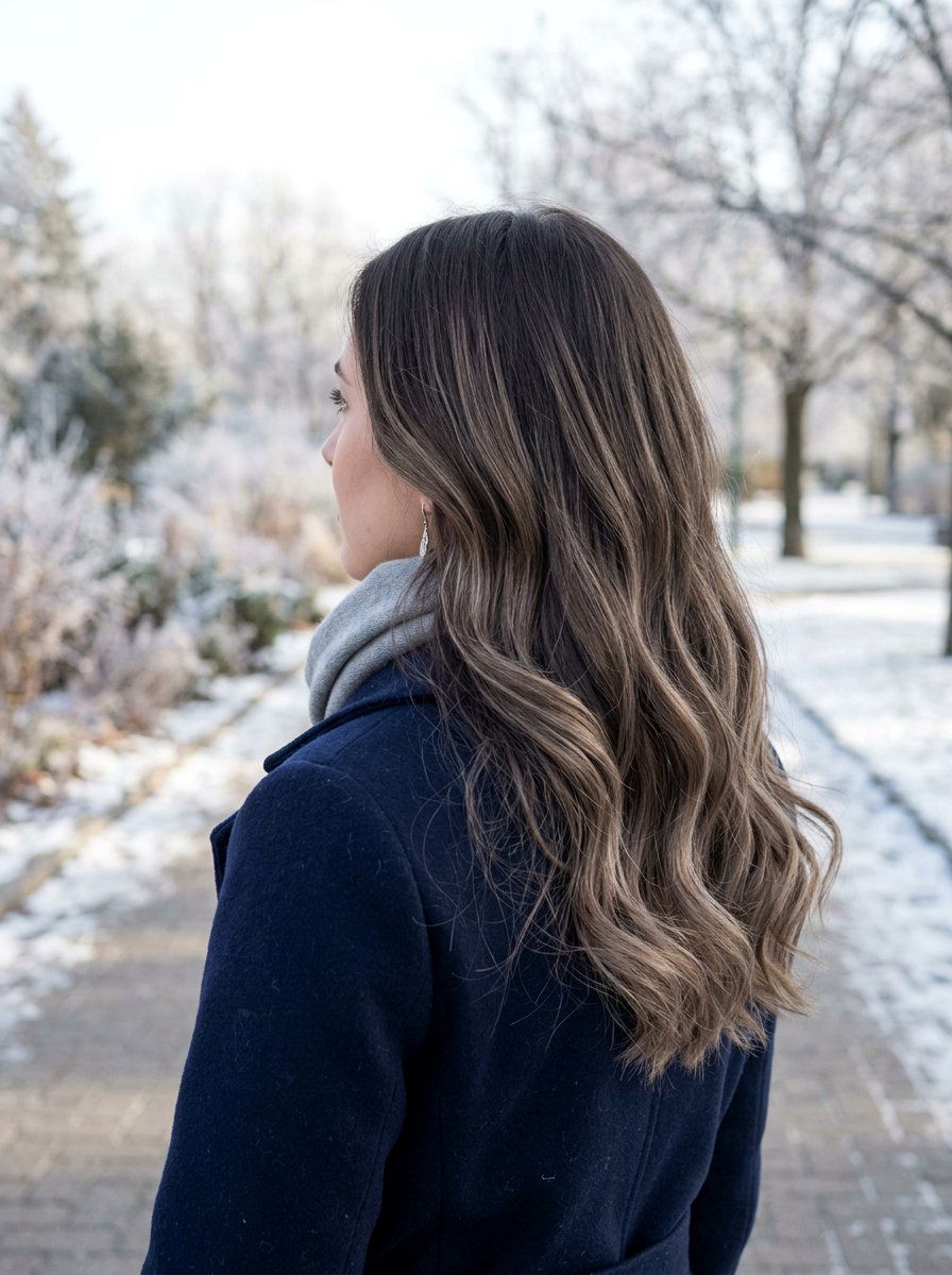 Cool Toned Brown Balayage - 20 easy maintenance balayage for busy women - 20 easy maintenance balayage for busy women