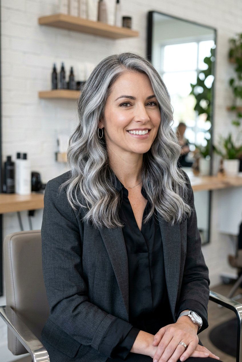 Cool Toned Salt And Pepper Balayage - 20 salt and pepper balayage - 20 salt and pepper balayage