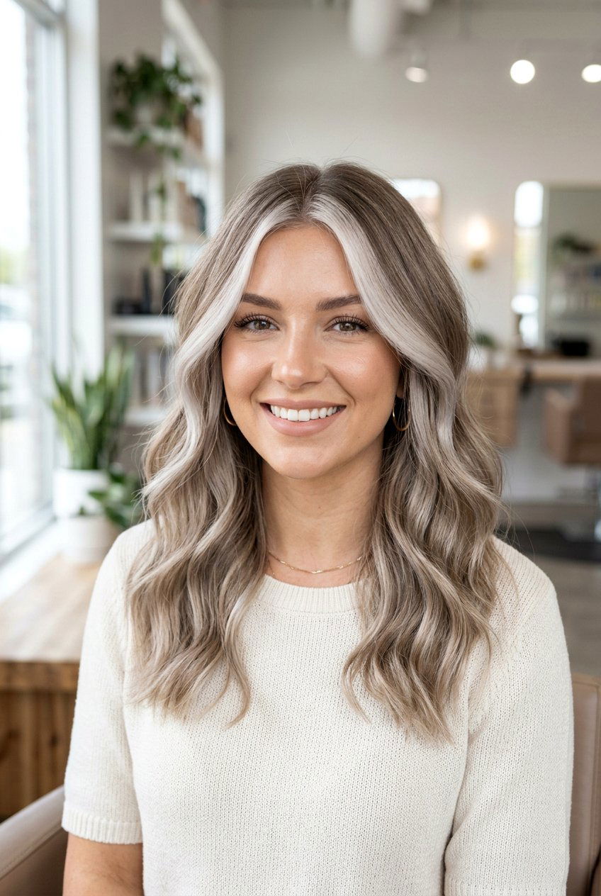 Cool beige blonde money piece - 20 cool beige blonde hair - 20 cool beige blonde hair