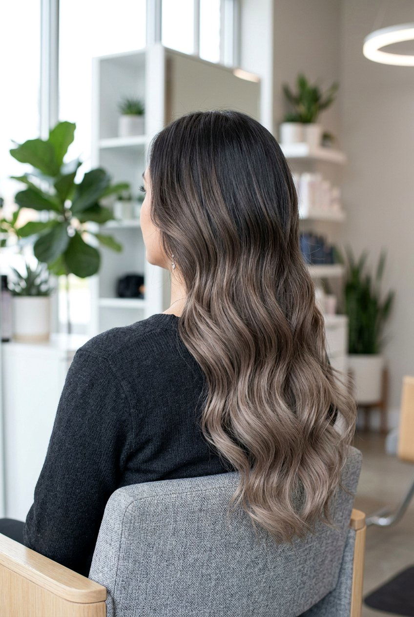 Cool toned brown ombre - 20 smoky brunette hair color - 20 smoky brunette hair color