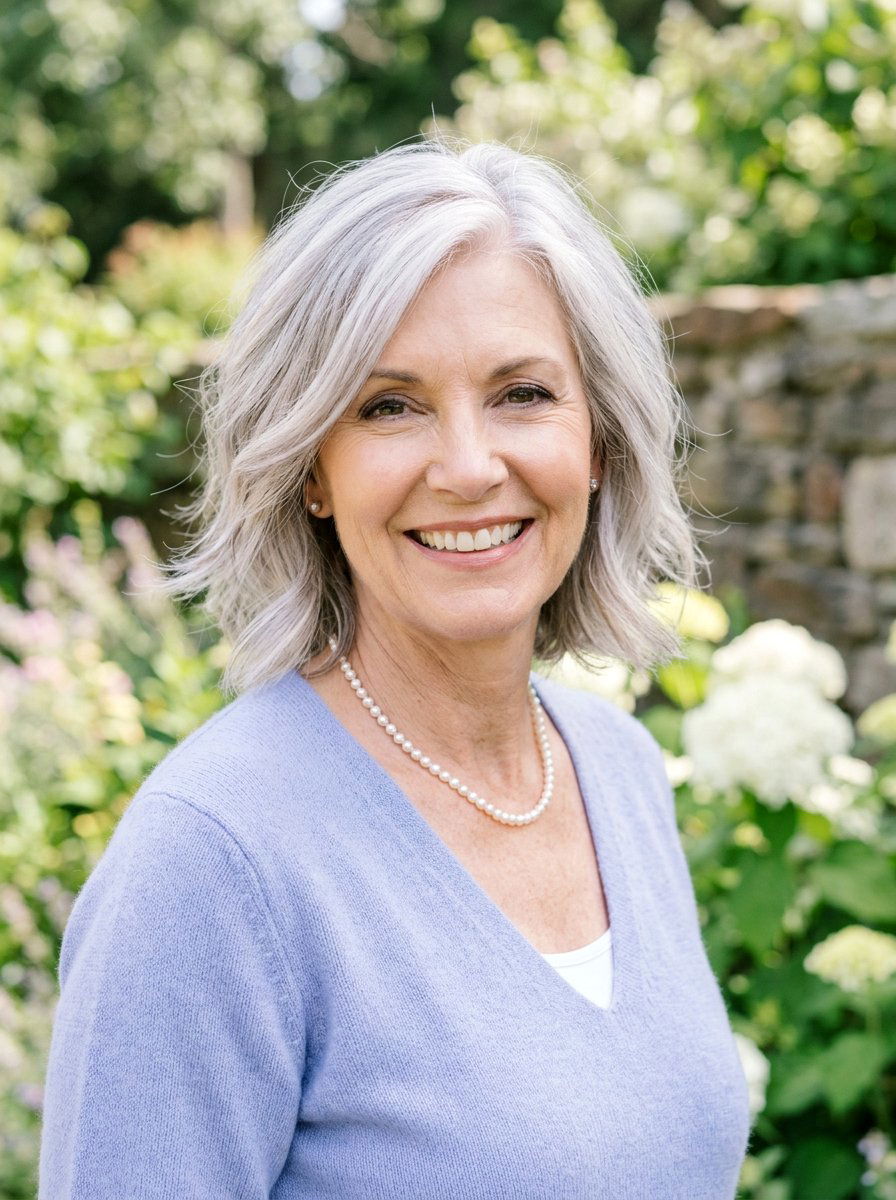 Cool toned pearl highlights for mature skin - 20 pearl gray highlights for mature hair - 20 pearl gray highlights for mature hair