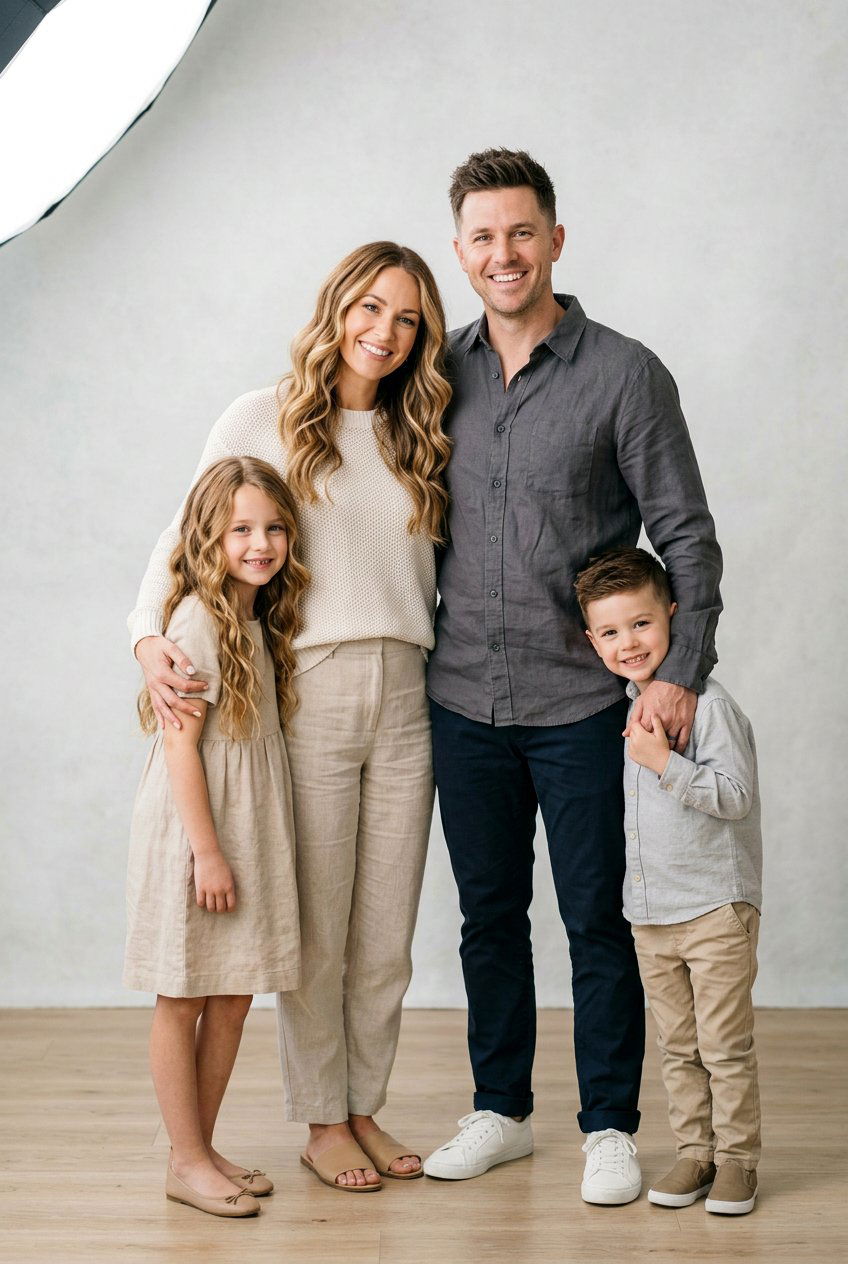 Coordinated Family Hair Theme - 20 family photo hairstyles - 20 family photo hairstyles