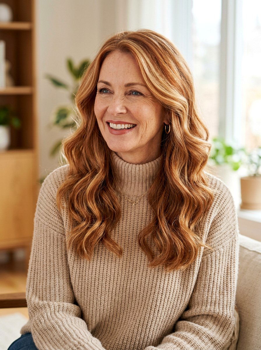 Copper And Blonde Mixed Hair Color - 20 copper refresh for mature women - 20 copper refresh for mature women