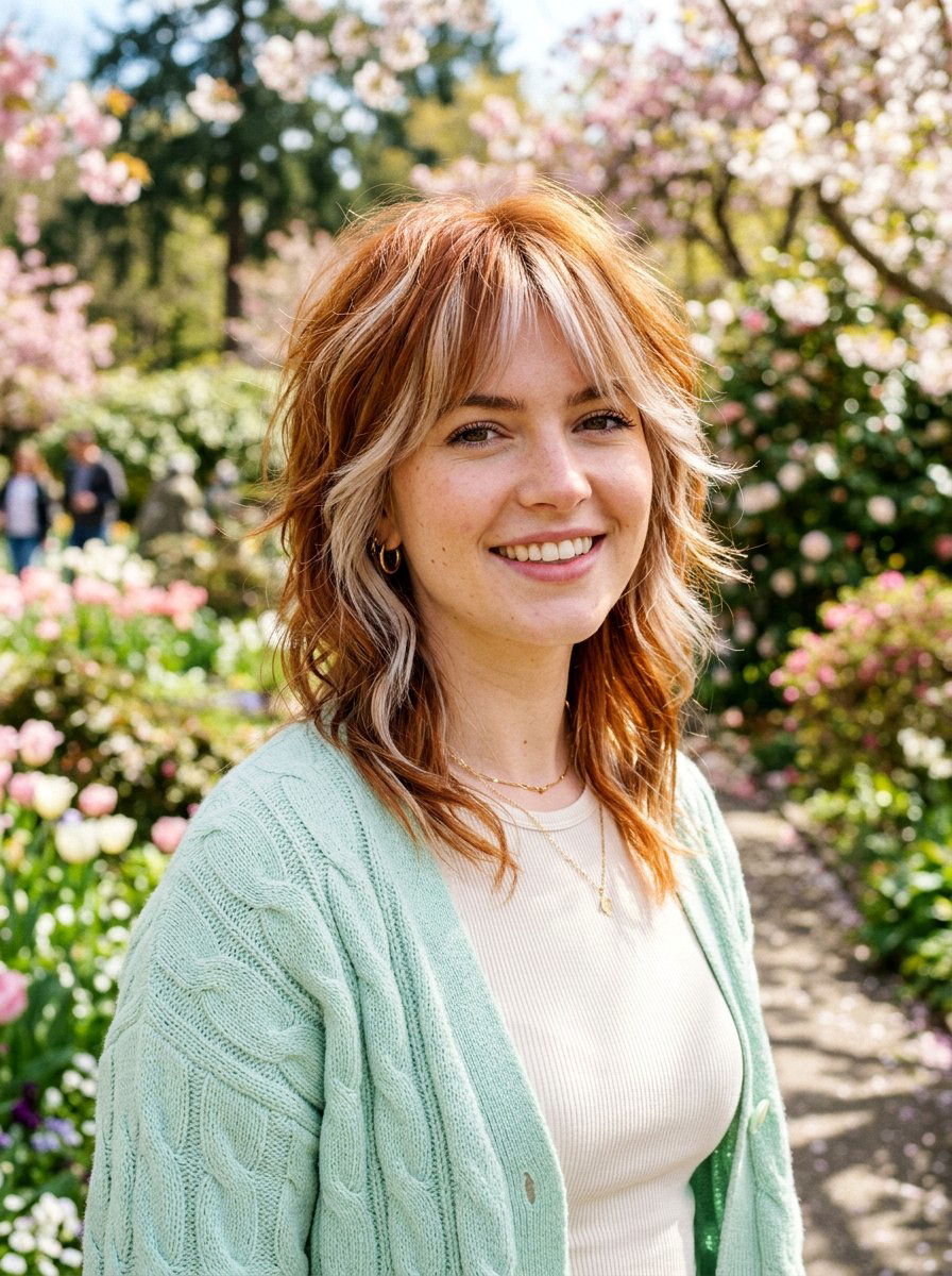 Copper And Blonde Wolf Cut - 20 copper wolf cut color ideas - 20 copper wolf cut color ideas