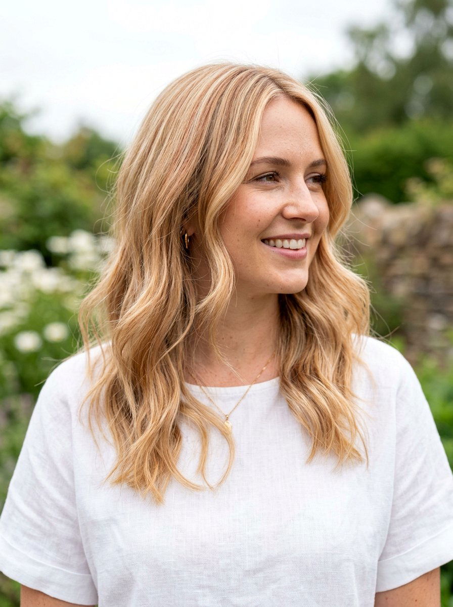 Copper Babylights On Blonde Hair - 20 summer copper babylights - 20 summer copper babylights