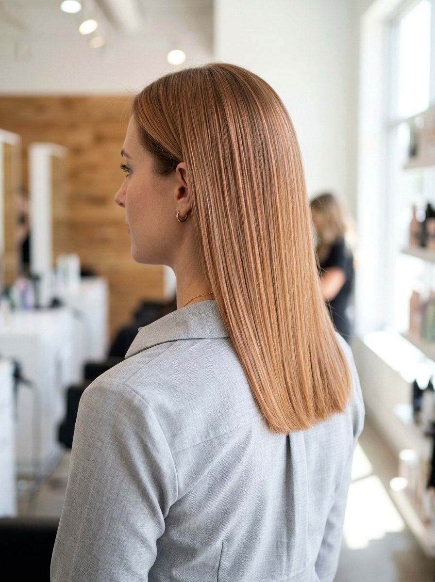 Copper Babylights On Fine Straight Hair - 20 copper babylights for fine hair women - 20 copper babylights for fine hair women