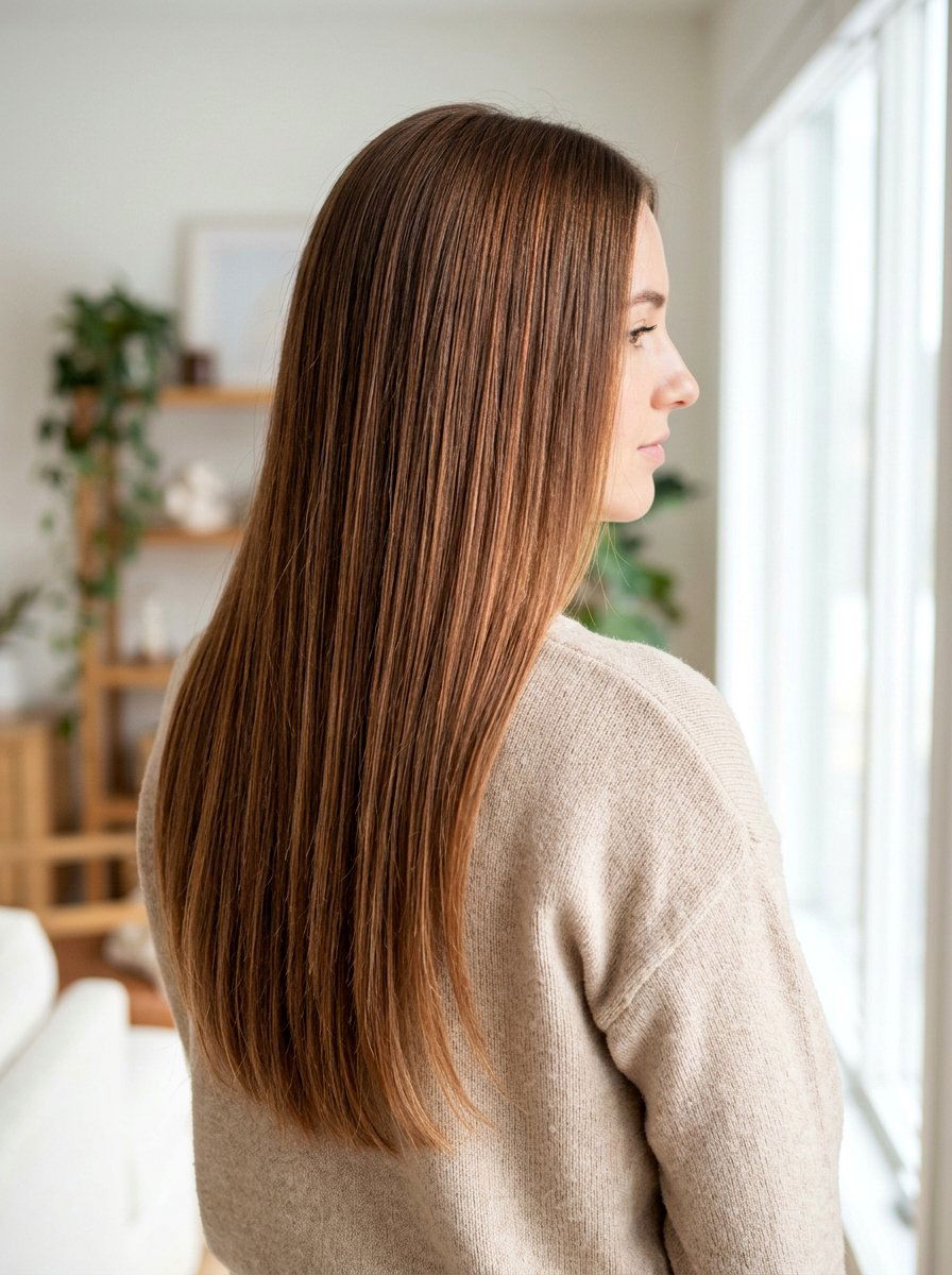 Copper Babylights On Long Fine Hair - 20 copper babylights for fine hair women - 20 copper babylights for fine hair women