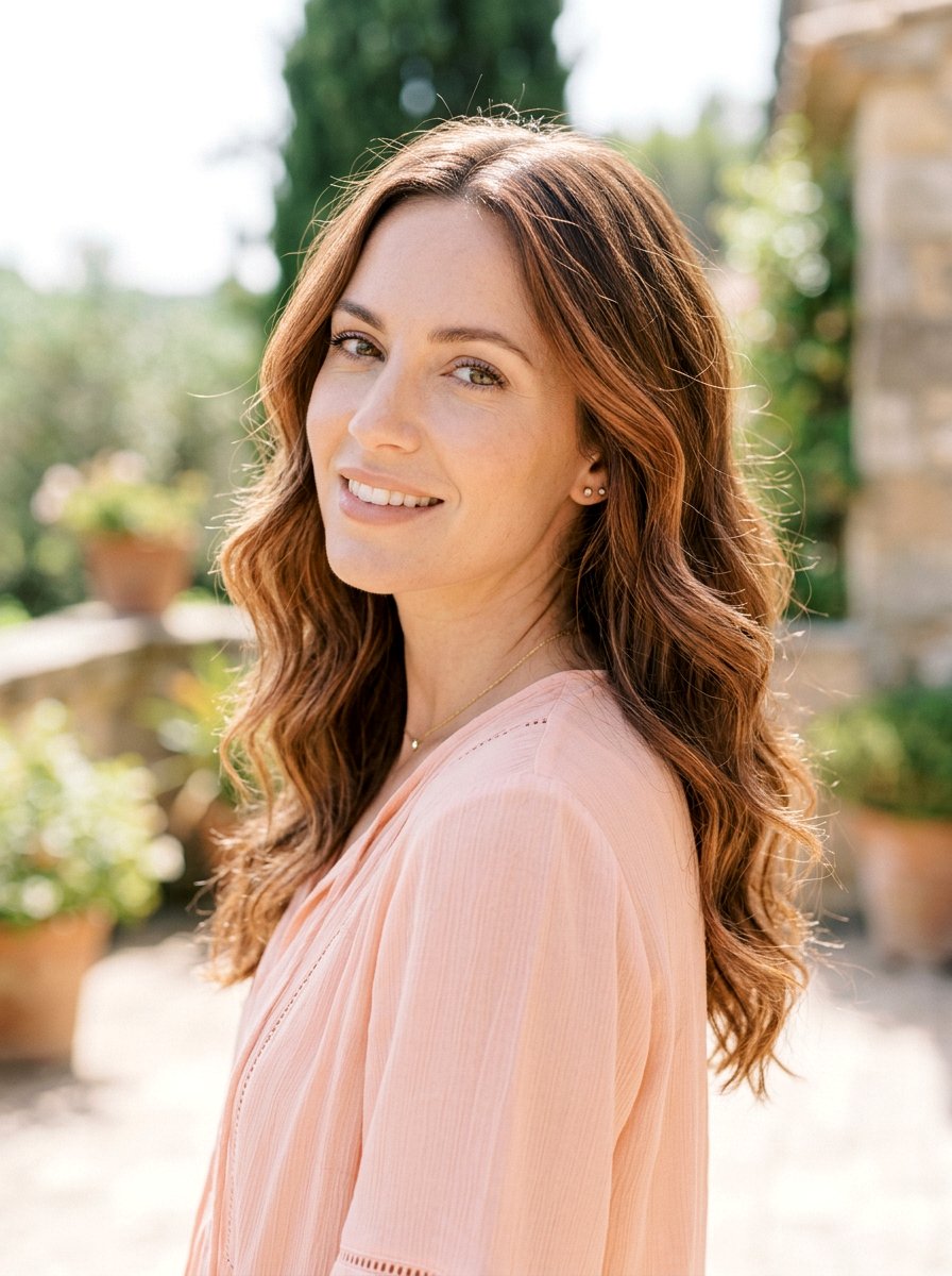 Copper Babylights On Wavy Fine Hair - 20 copper babylights for fine hair women - 20 copper babylights for fine hair women