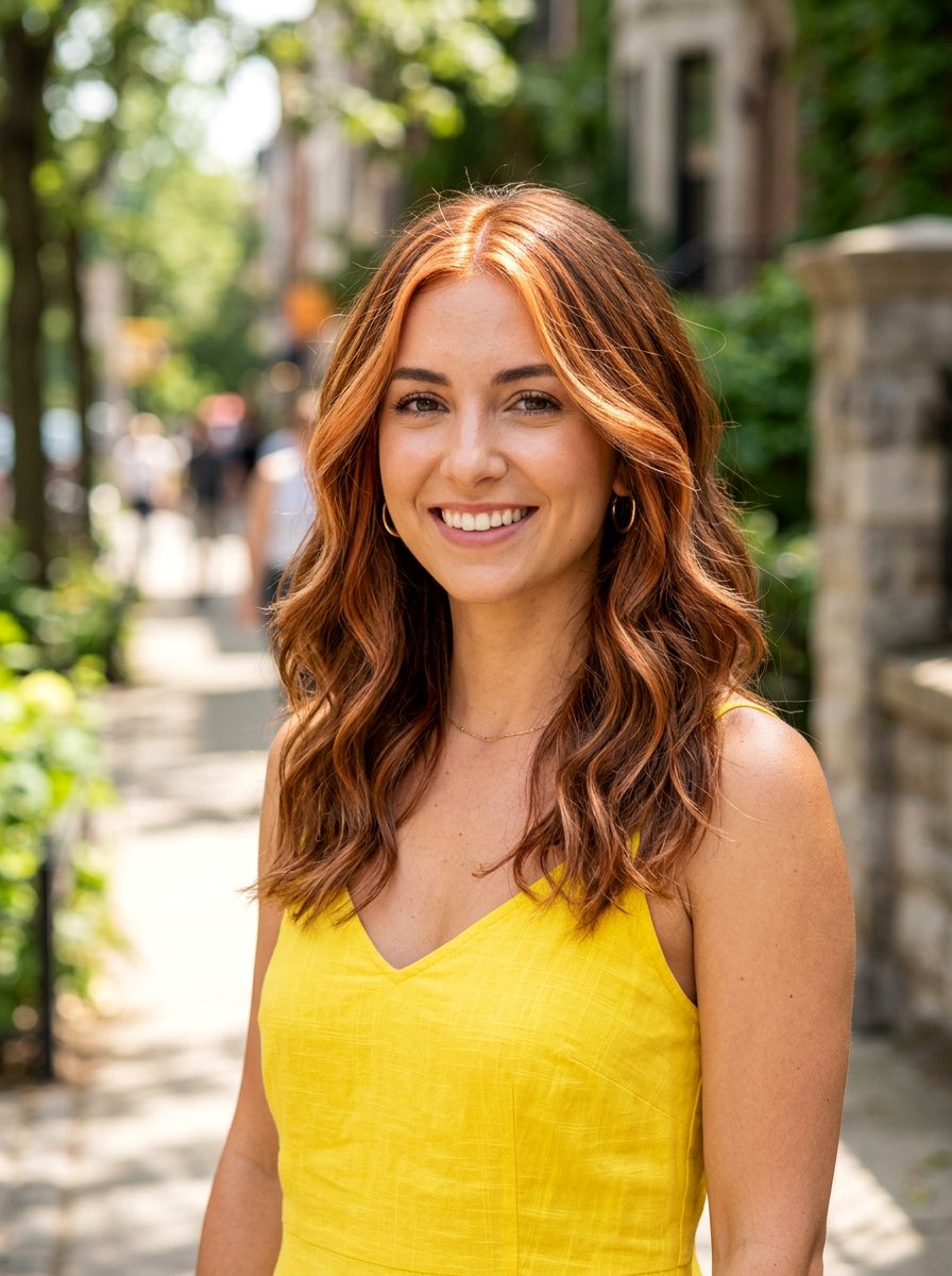 Copper Babylights With Face Framing - 20 summer copper babylights - 20 summer copper babylights