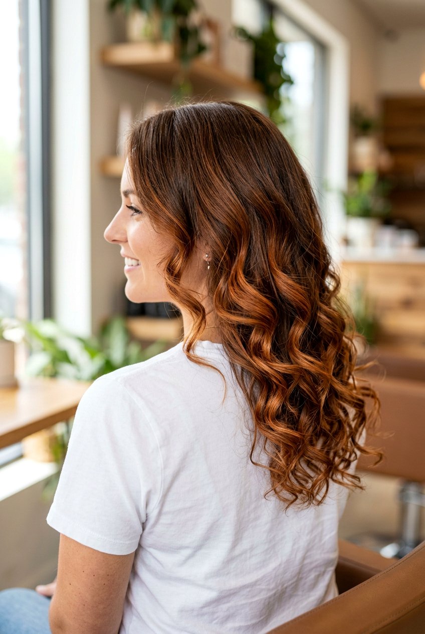 Copper Balayage On Brown Hair - 20 spring copper hair color - 20 spring copper hair color