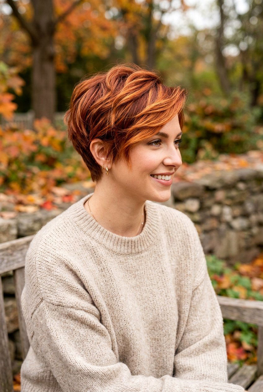 Copper Balayage Pixie Haircut - 20 balayage on pixie haircut - 20 balayage on pixie haircut