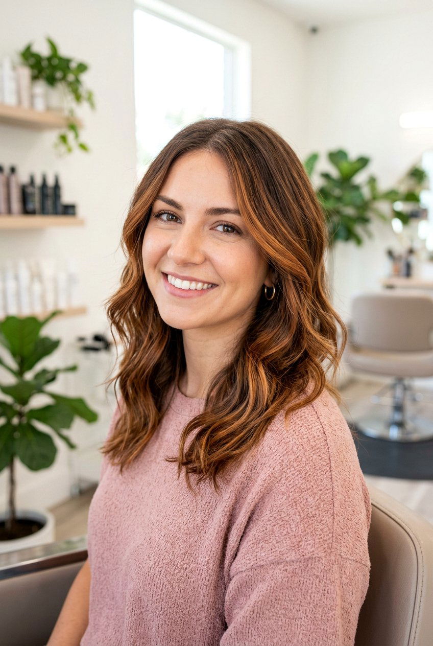 Copper Balayage on Medium Brown Hair - 20 copper balayage on brown hair - 20 copper balayage on brown hair