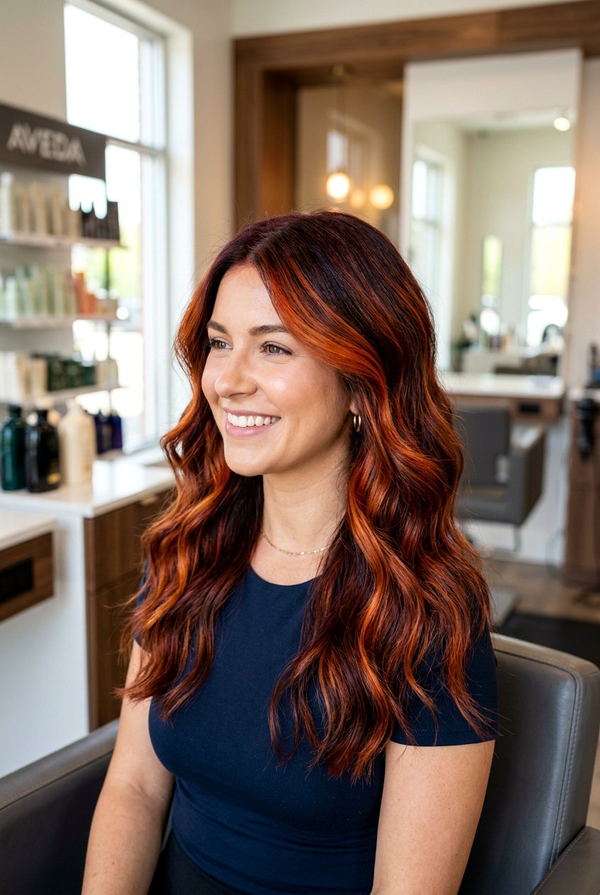 Copper Balayage - 20 balayage hair color ideas - 20 balayage hair color ideas