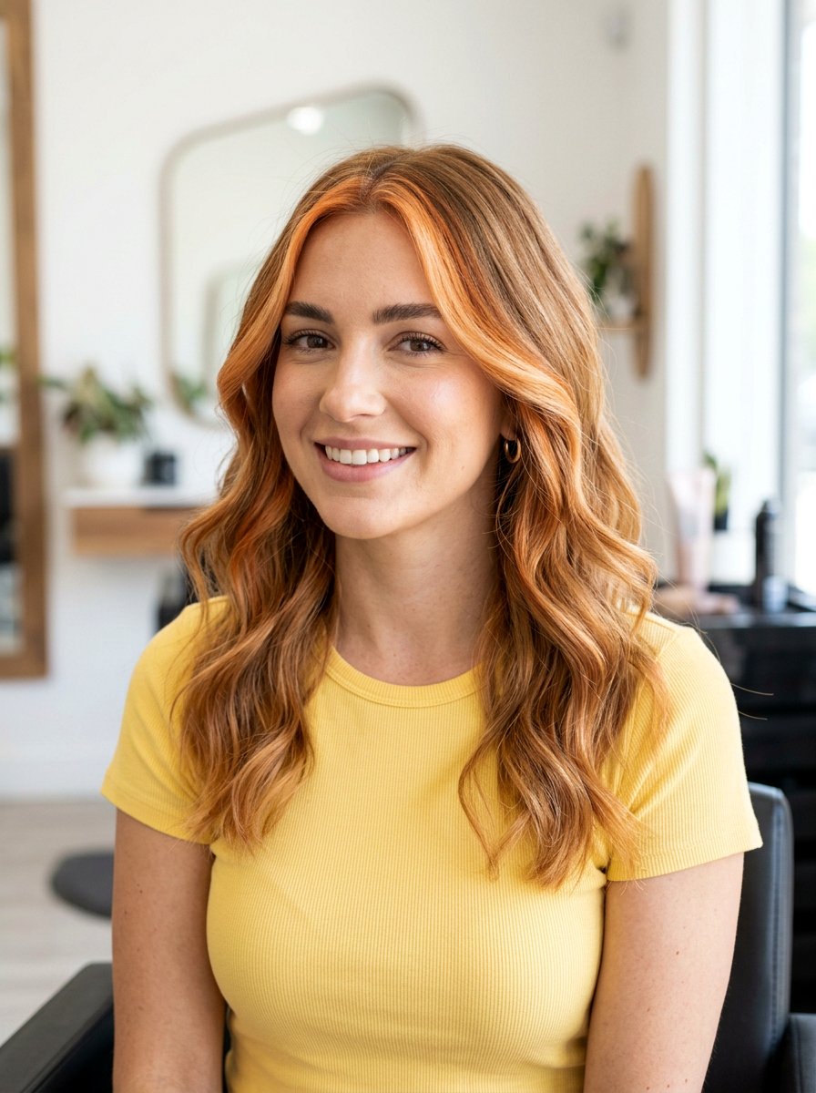 Copper Blonde Balayage Face Framing - 20 copper blonde balayage for spring - 20 copper blonde balayage for spring