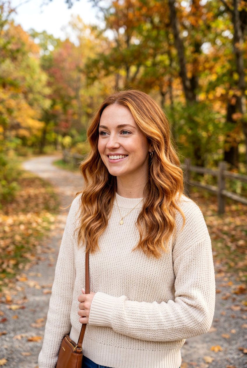 Copper Blonde Balayage For Fall - 20 fall copper balayage - 20 fall copper balayage