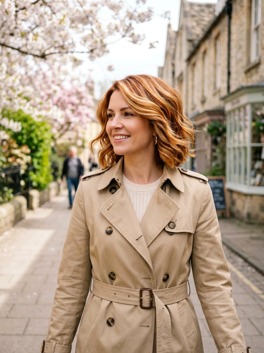 Copper Blonde Balayage Layered Bob - 20 copper blonde balayage for spring - 20 copper blonde balayage for spring