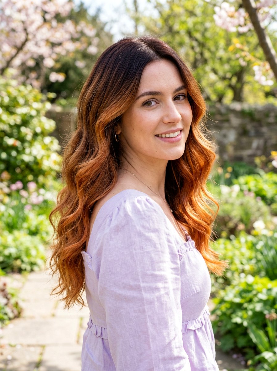 Copper Blonde Balayage On Dark Hair - 20 copper blonde balayage for spring - 20 copper blonde balayage for spring