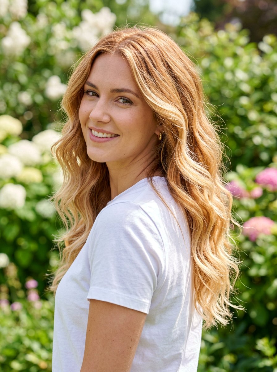 Copper Blonde Balayage Wavy Hair - 20 copper blonde balayage for spring - 20 copper blonde balayage for spring
