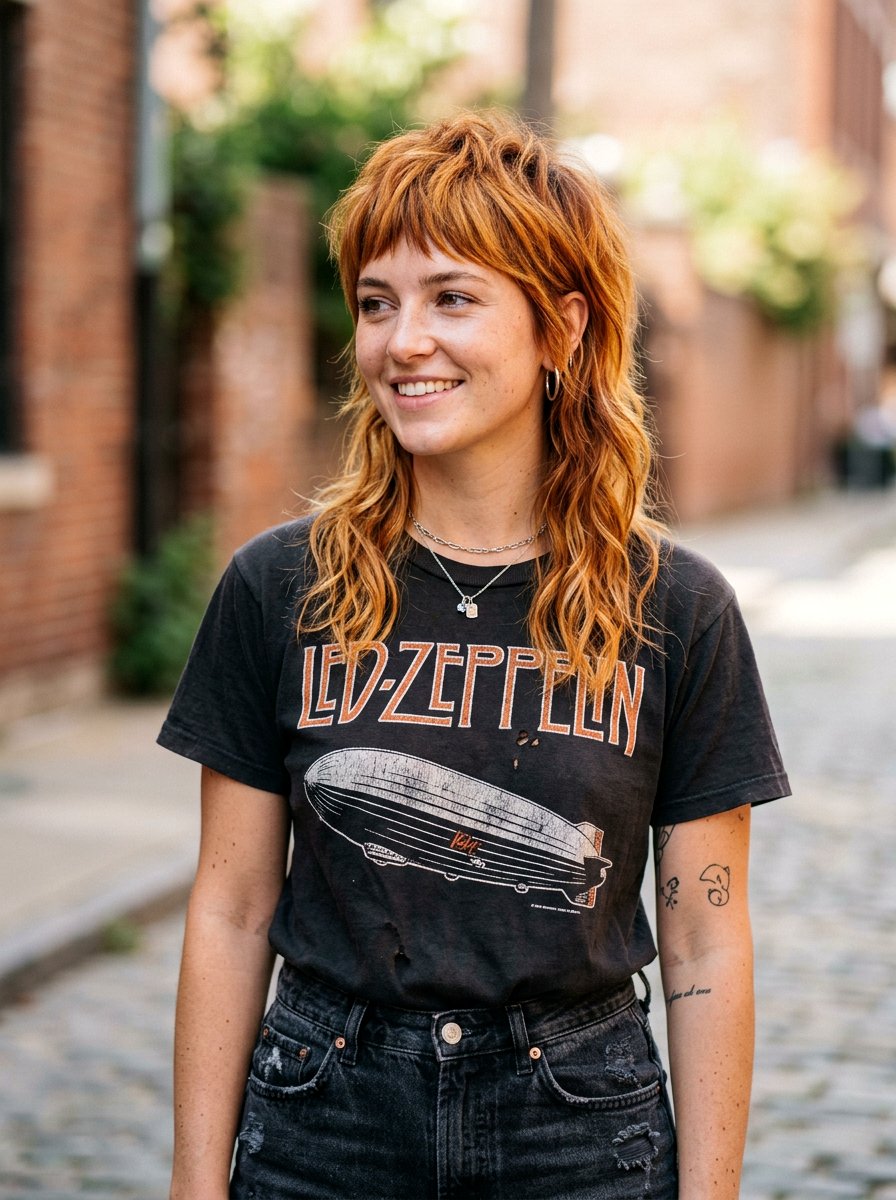 Copper Blonde Modern Mullet - 20 trendy blonde hair color 2026 - 20 trendy blonde hair color 2026