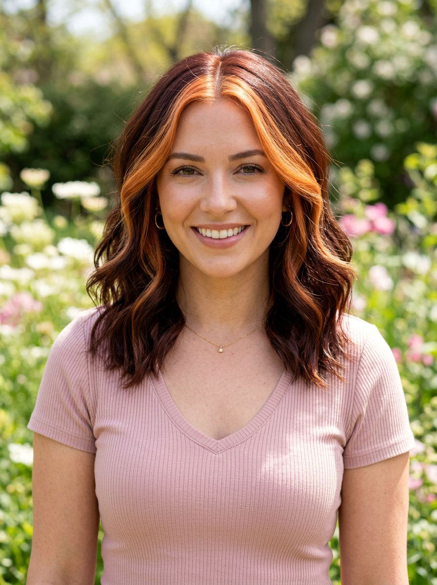 Copper Blonde Money Piece - 20 spring copper blonde hair color