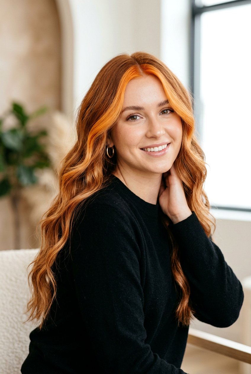 Copper Blonde Money Piece - 20 copper blonde hair color - 20 copper blonde hair color