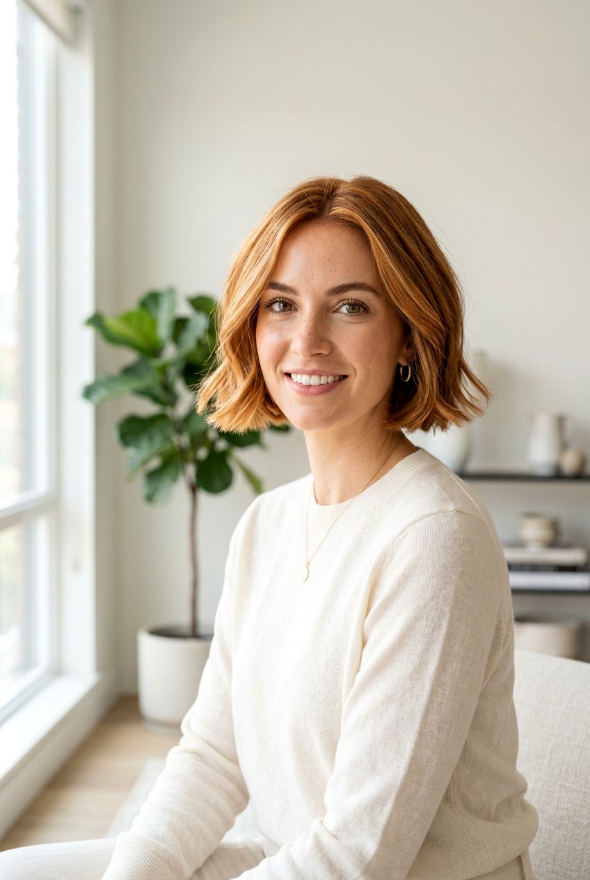 Copper Blonde On Short Bob Haircut - 20 copper blonde hair color - 20 copper blonde hair color