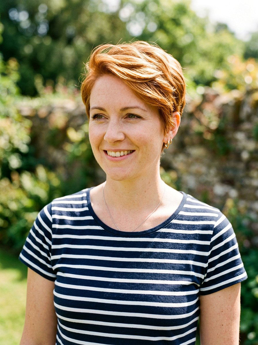 Copper Blonde Pixie - 20 trending hair color ideas for blondes - 20 trending hair color ideas for blondes