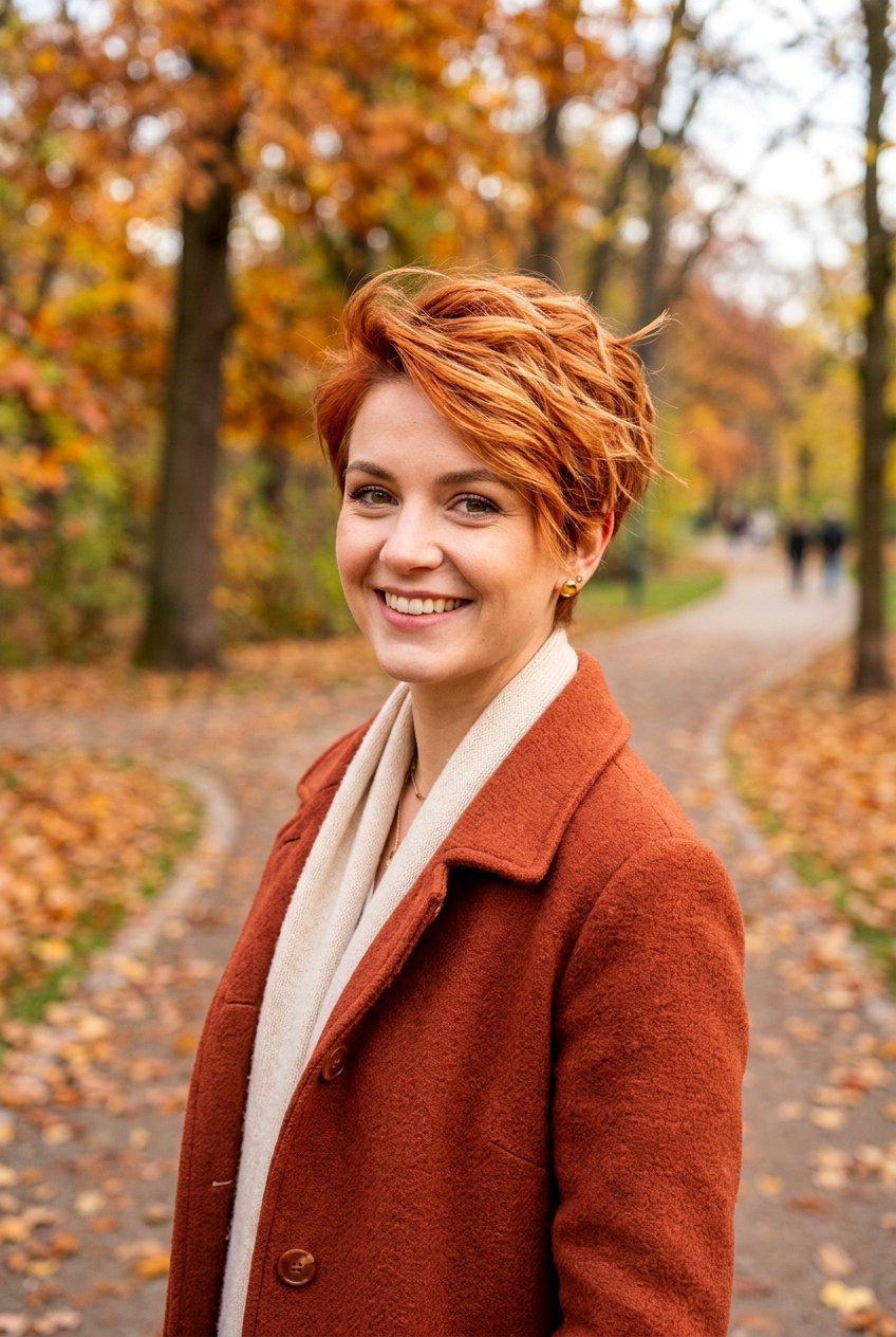 Copper Blonde Pixie - 20 blonde pixie hair color ideas - 20 blonde pixie hair color ideas