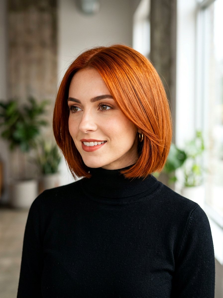 Copper Bob Hair Color - 20 salon color ideas for shoulder length bob - 20 salon color ideas for shoulder length bob