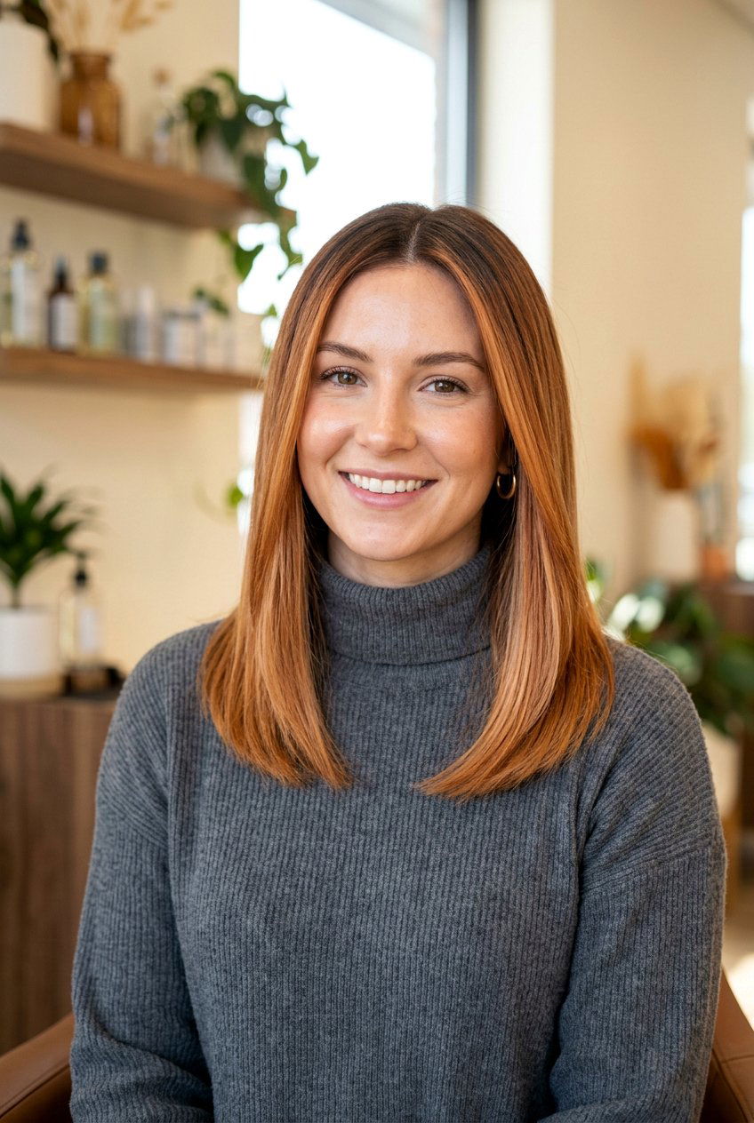 Copper Bronde Balayage Root Smudge - 20 copper bronde balayage - 20 copper bronde balayage