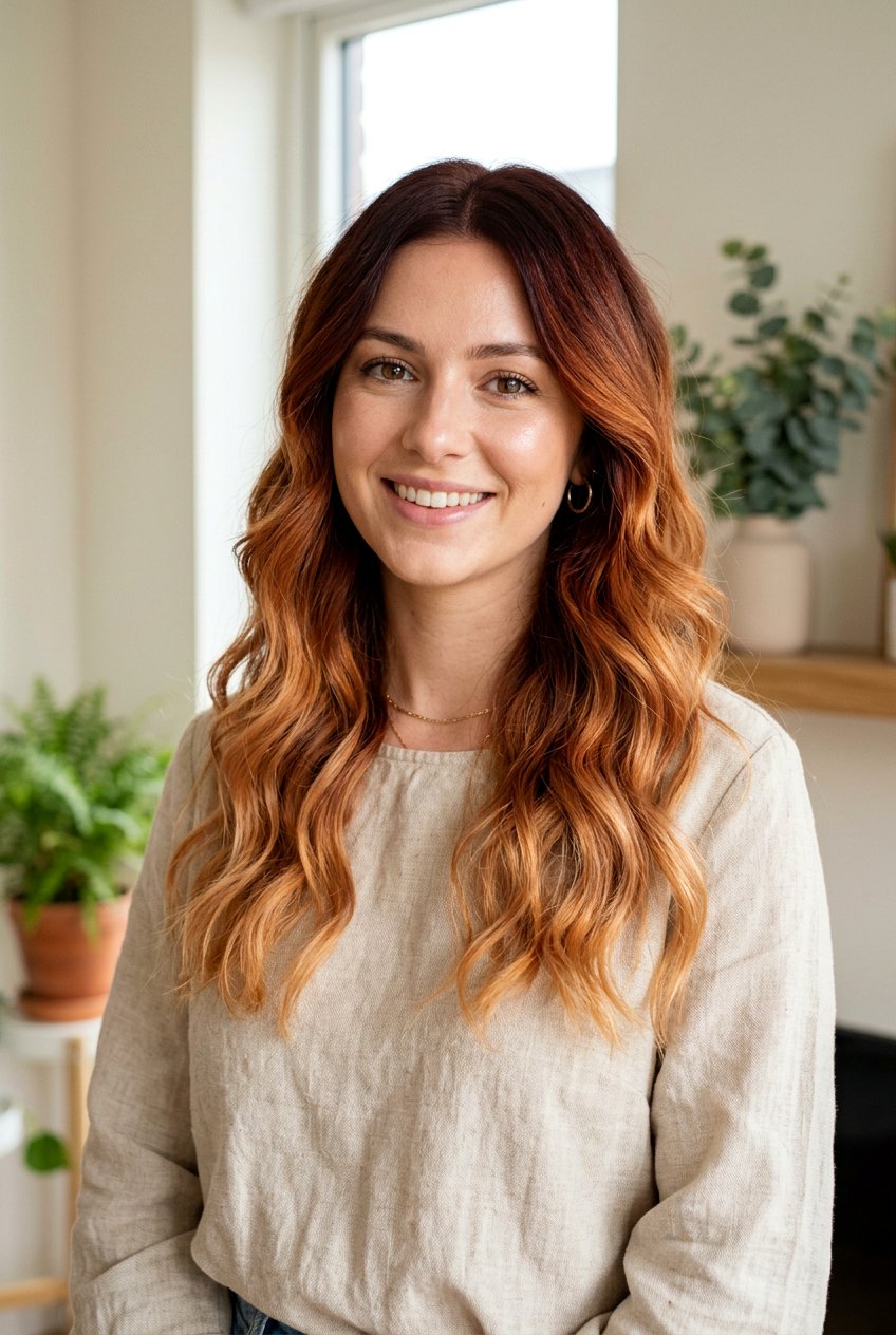 Copper Bronde Ombre - 20 auburn bronde hair color - 20 auburn bronde hair color