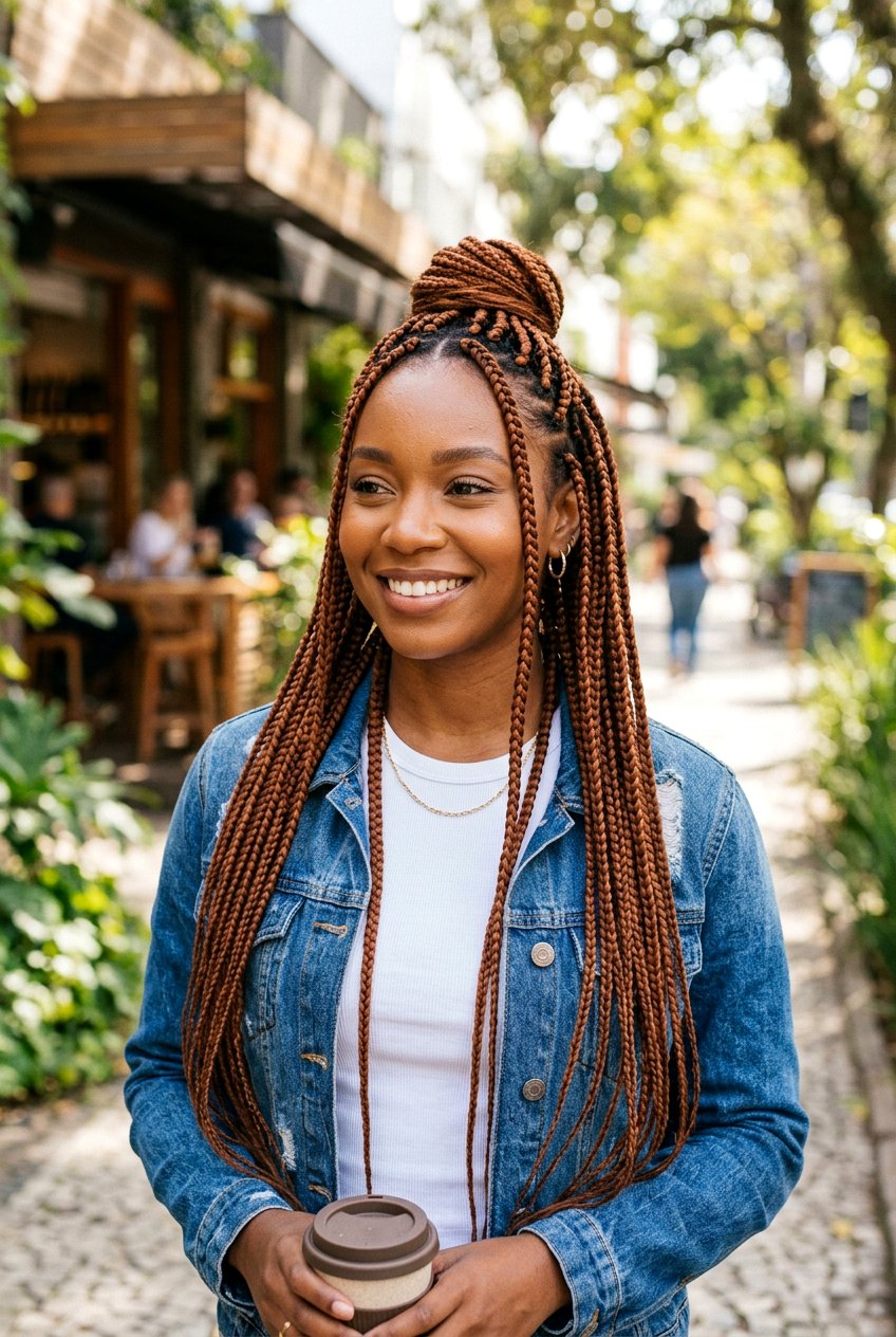Copper Brown Box Braids For Brown Skin - 20 copper hair color for brown skin - 20 copper hair color for brown skin