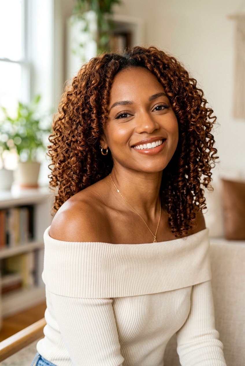 Copper Brown Curls For Brown Skin - 20 copper hair color for brown skin - 20 copper hair color for brown skin