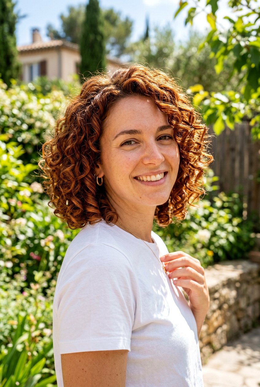 Copper Brown Curly Bob - 20 brunette curly bob color ideas - 20 brunette curly bob color ideas