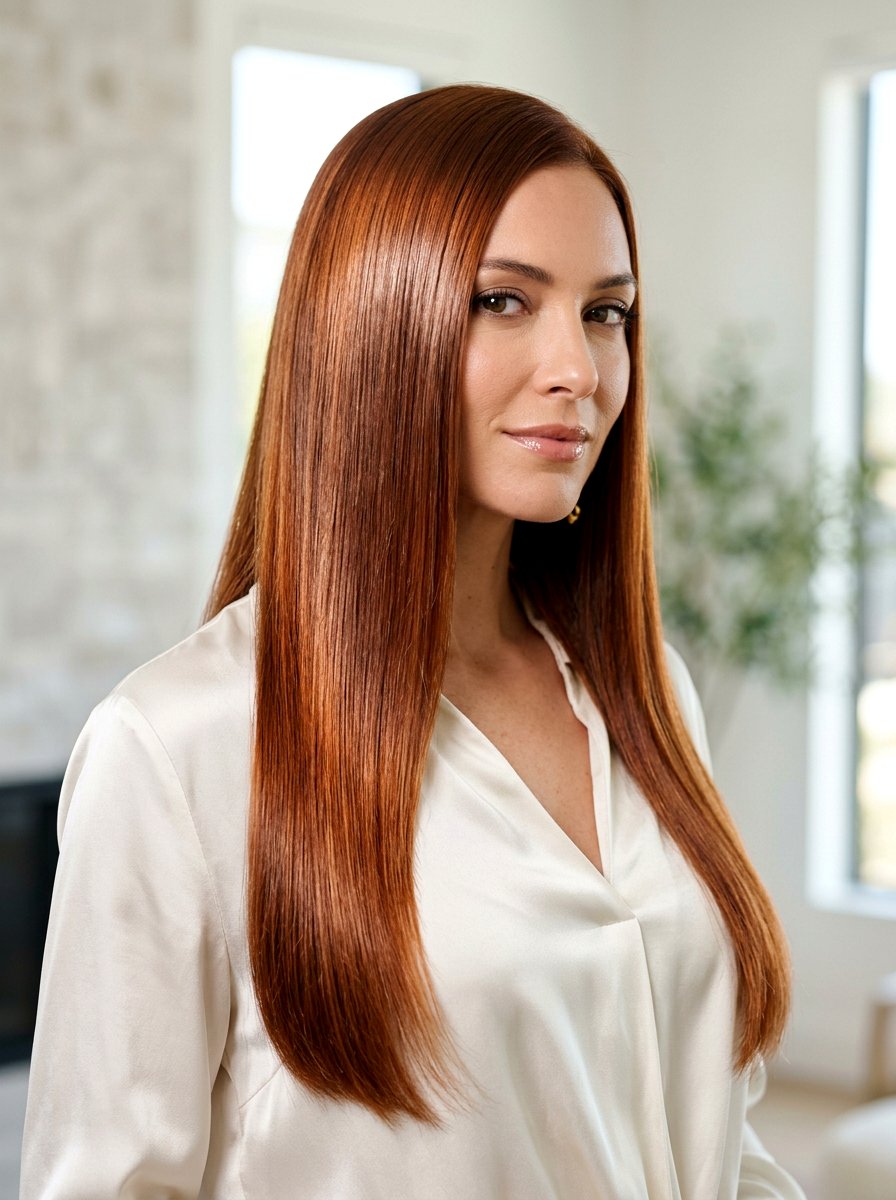 Copper Brown Glass Hair - 20 copper brown hair color for fall - 20 copper brown hair color for fall