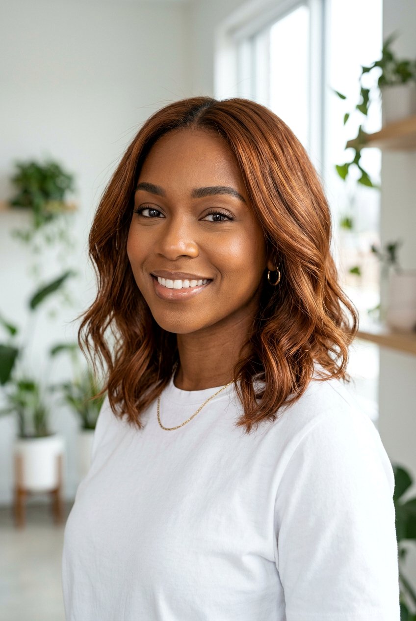 Copper Brown Lob For Brown Skin - 20 copper hair color for brown skin - 20 copper hair color for brown skin