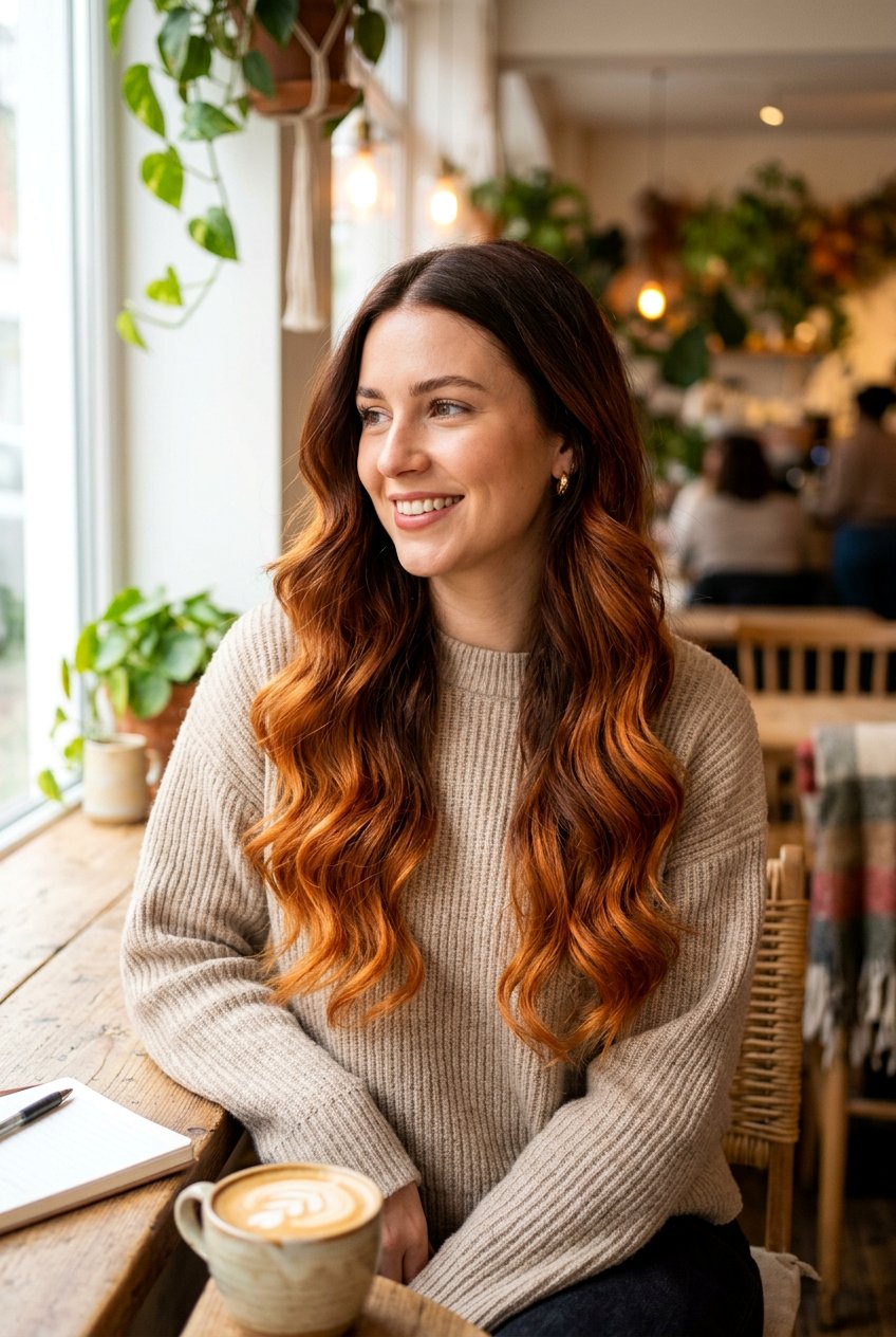 Copper Brown Ombre Hair - 20 low maintenance red hair color - 20 low maintenance red hair color