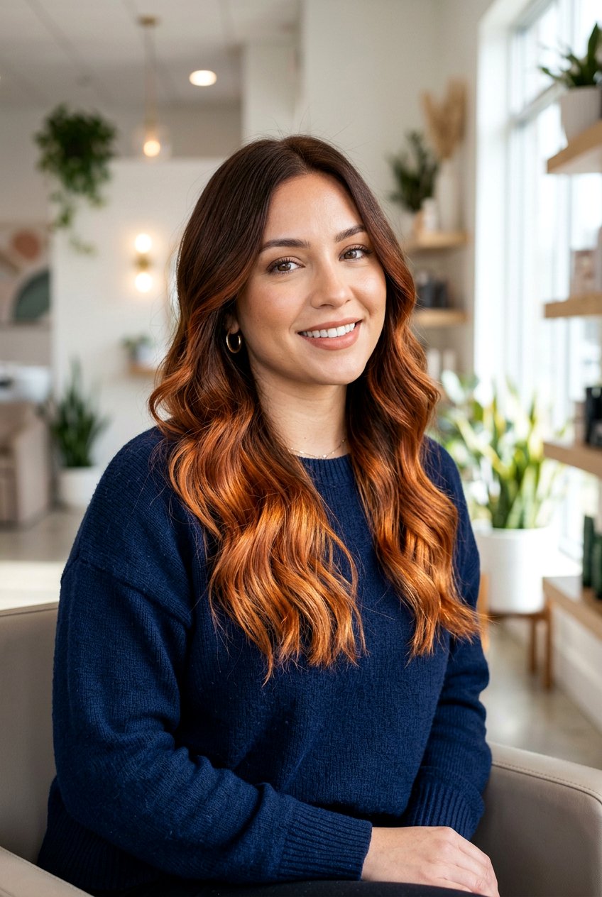 Copper Brown Ombre - 20 autumn copper brown hair color - 20 autumn copper brown hair color